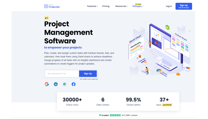 Projectsly - Project management app