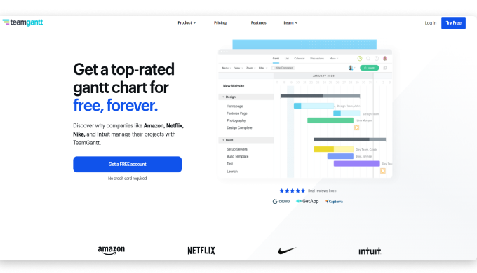 TeamGantt-Gantt Chart Maker