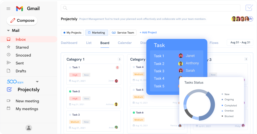 task management system leave note